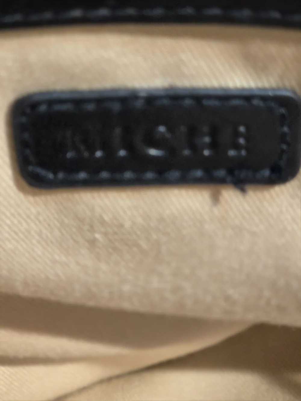 Miche Tri-Panel Pleated Shoulder Bag in Black and Gray